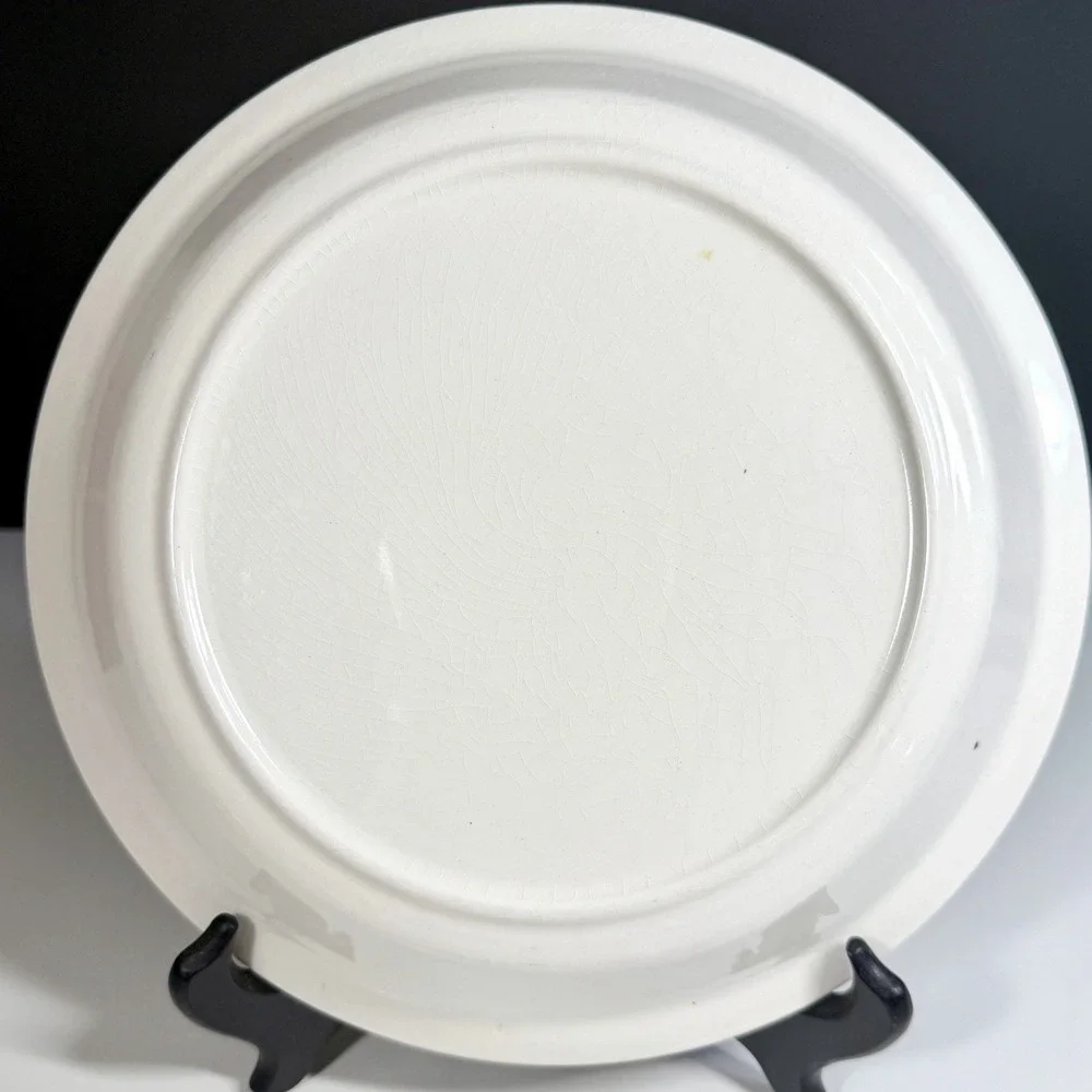 Vintage Apple Pie Recipe Pie Plate DEE Signed 10.25